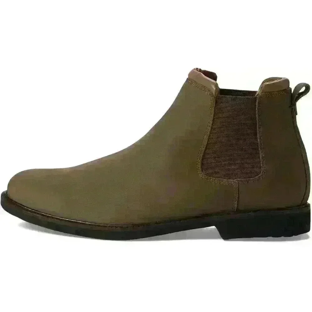 MJNY by Marc Joseph NY Austin Chelsea Boot Truffle Washed Grainy Sz 10 / EU 43.5